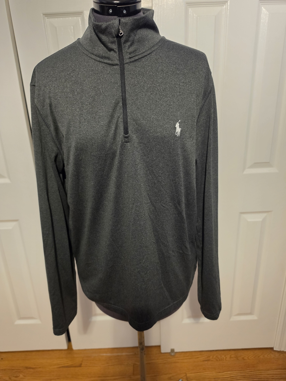 Polo by Ralph Lauren Dark Gray Quarter-Zip Long Sleeve Shirt